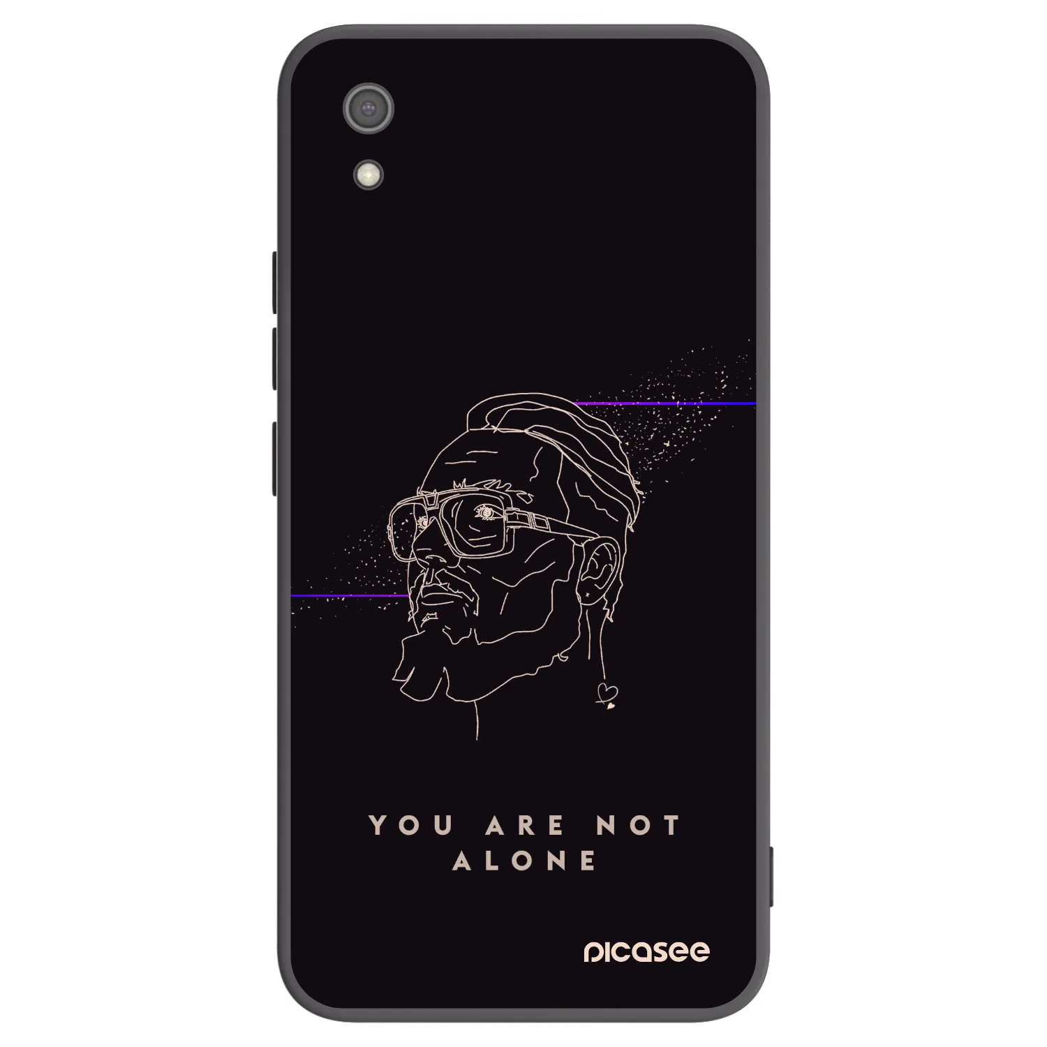 Picasee silikonový černý obal pro Xiaomi Redmi 7A - You are not alone