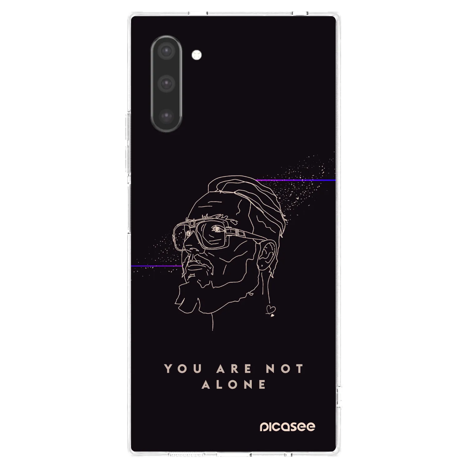 Picasee silikonový průhledný obal pro Samsung Galaxy Note 10 N970F - You are not alone