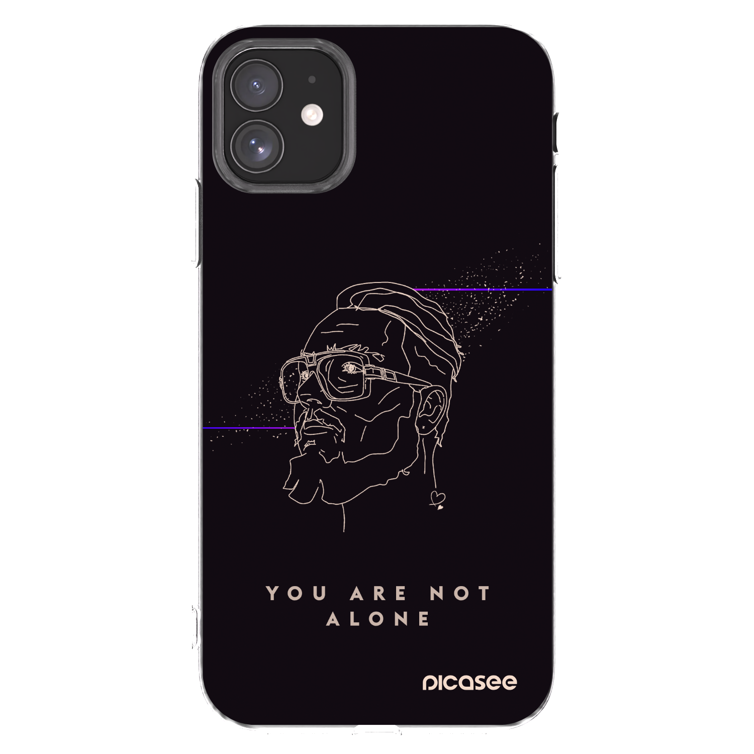 Picasee silikonový průhledný obal pro Apple iPhone 11 - You are not alone