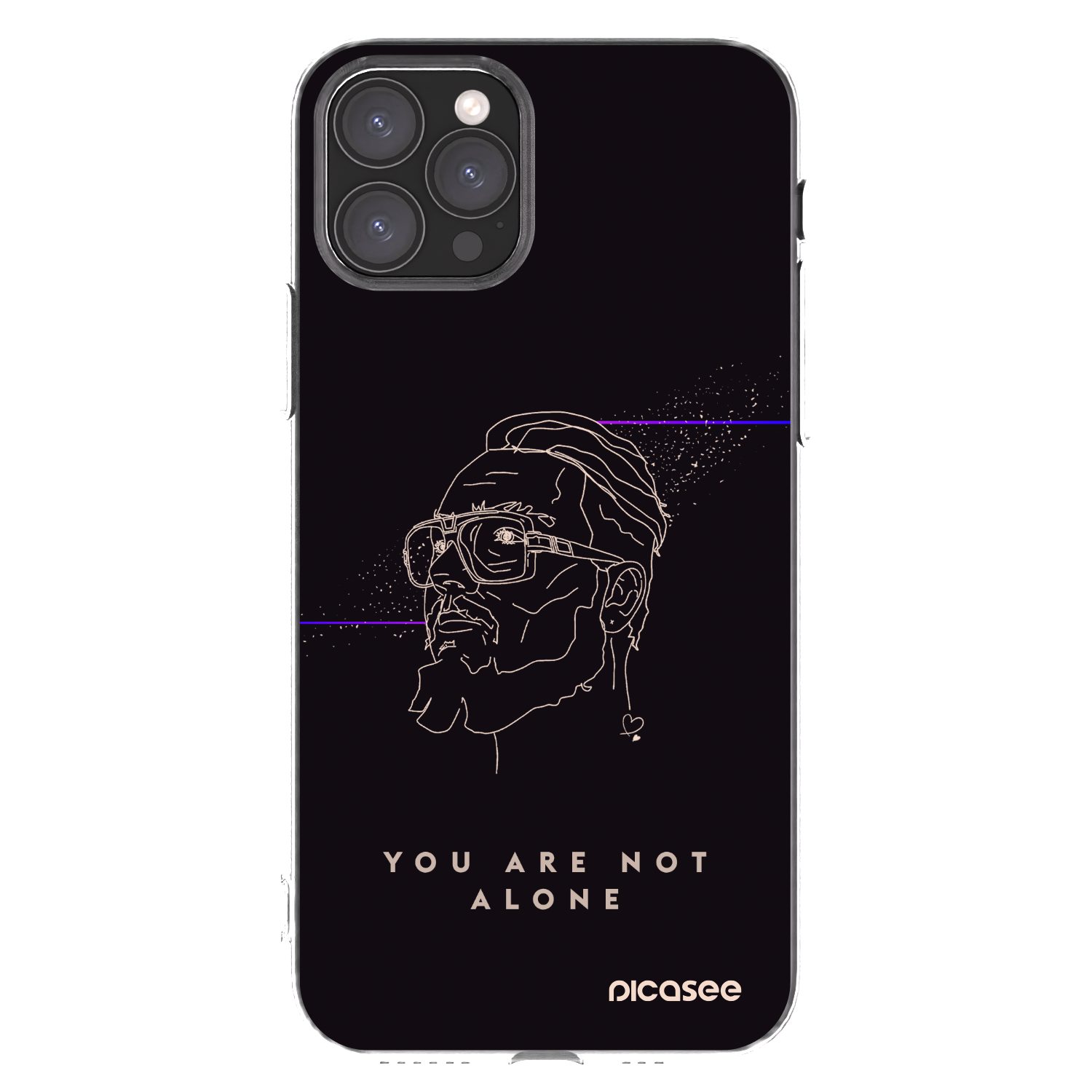 Picasee silikonový průhledný obal pro Apple iPhone 11 Pro - You are not alone