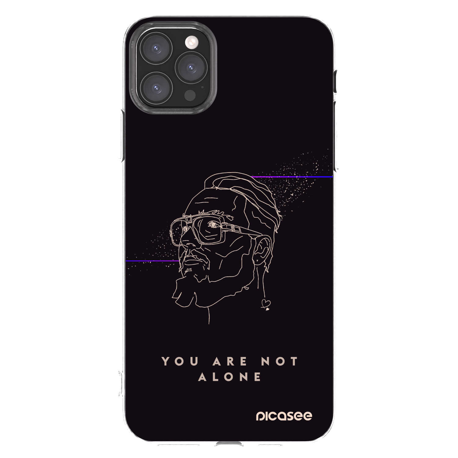 Picasee silikonový průhledný obal pro Apple iPhone 11 Pro Max - You are not alone