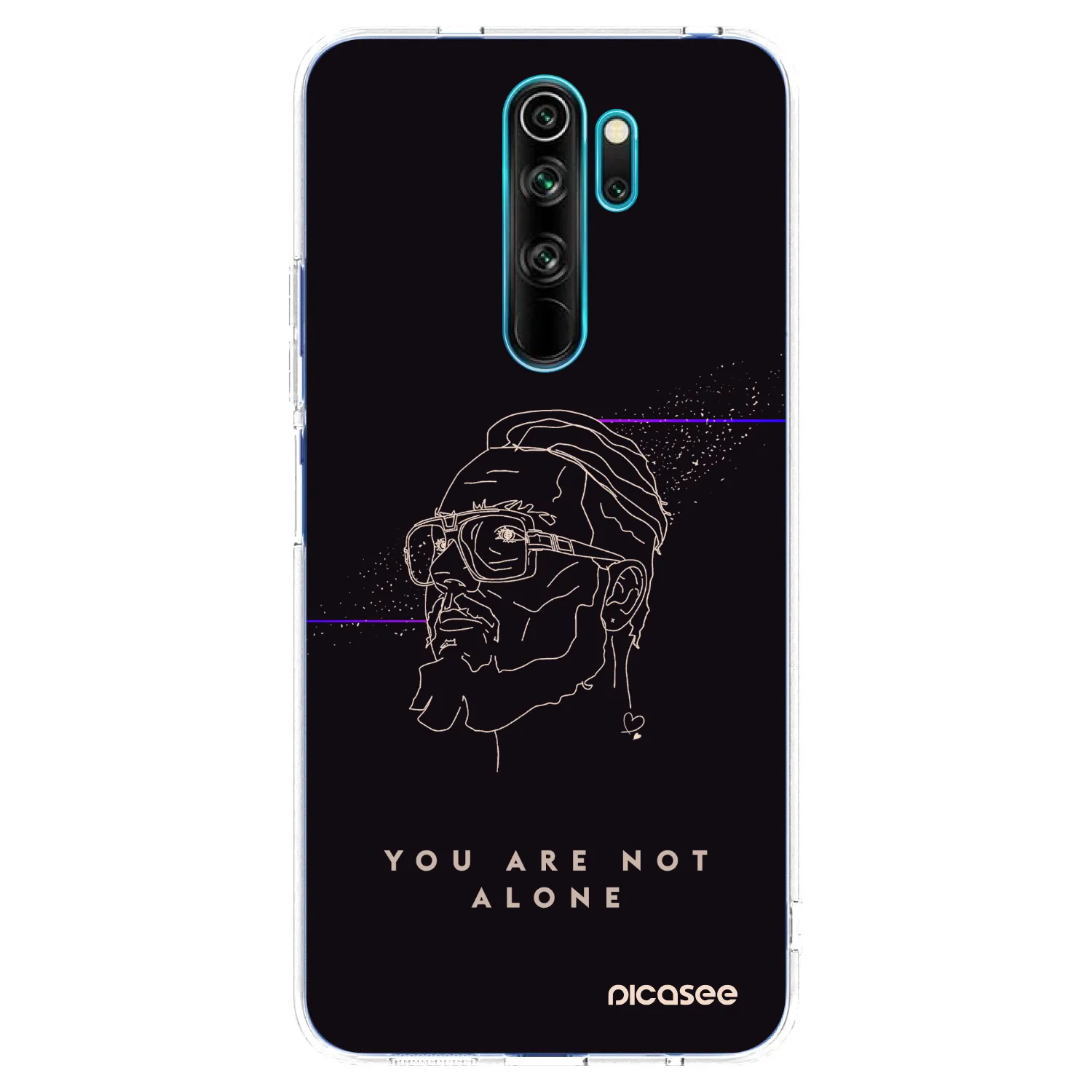Picasee silikonový průhledný obal pro Xiaomi Redmi Note 8 Pro - You are not alone