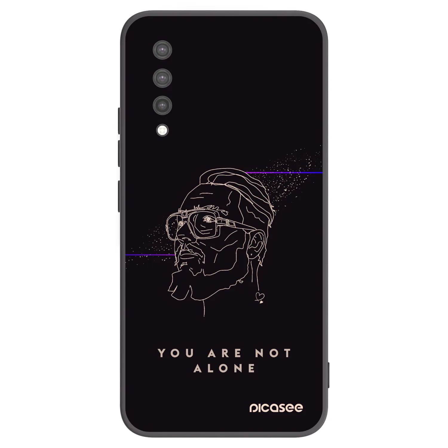 Picasee silikonový černý obal pro Xiaomi Mi 9 Lite - You are not alone