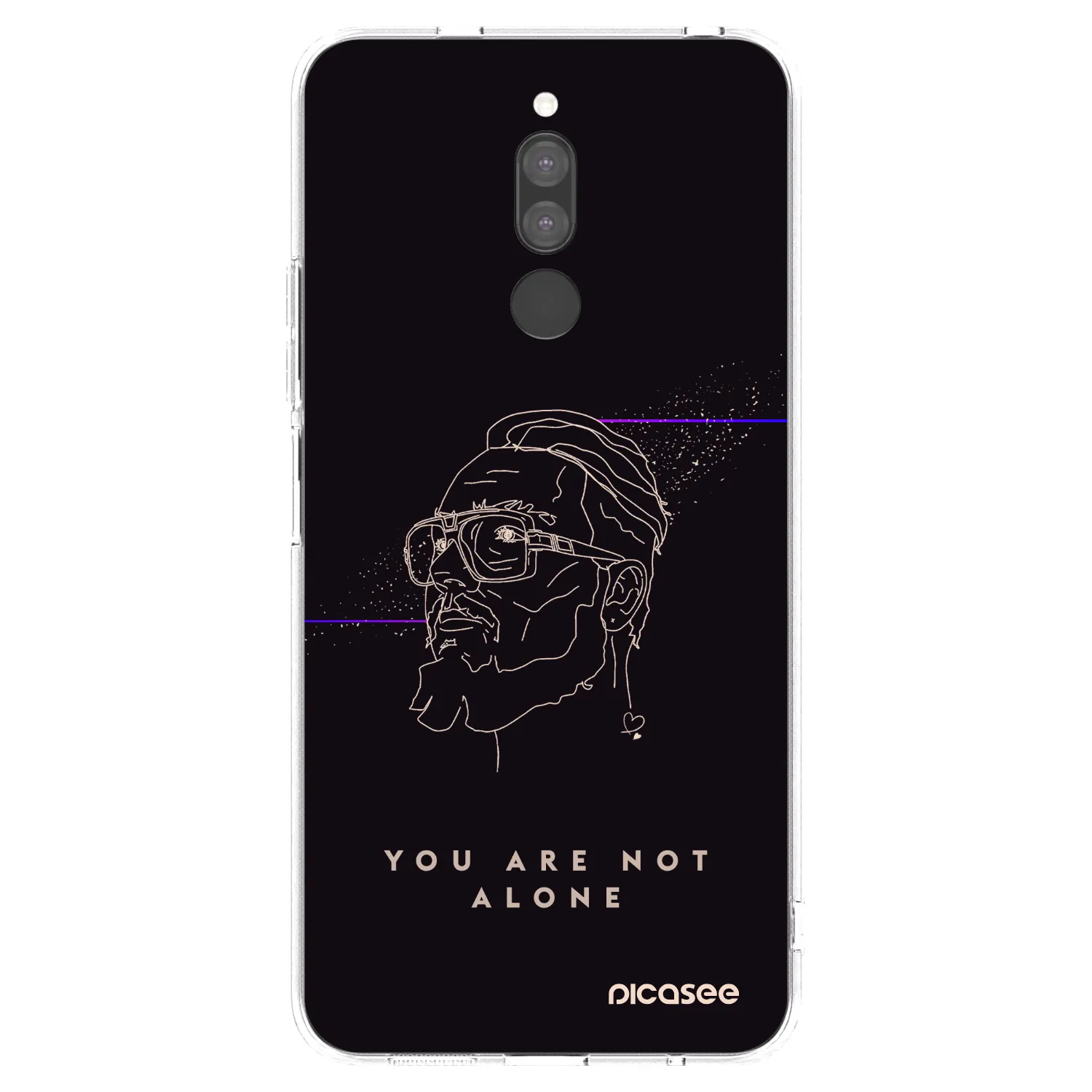 Picasee silikonový průhledný obal pro Xiaomi Redmi 8 - You are not alone