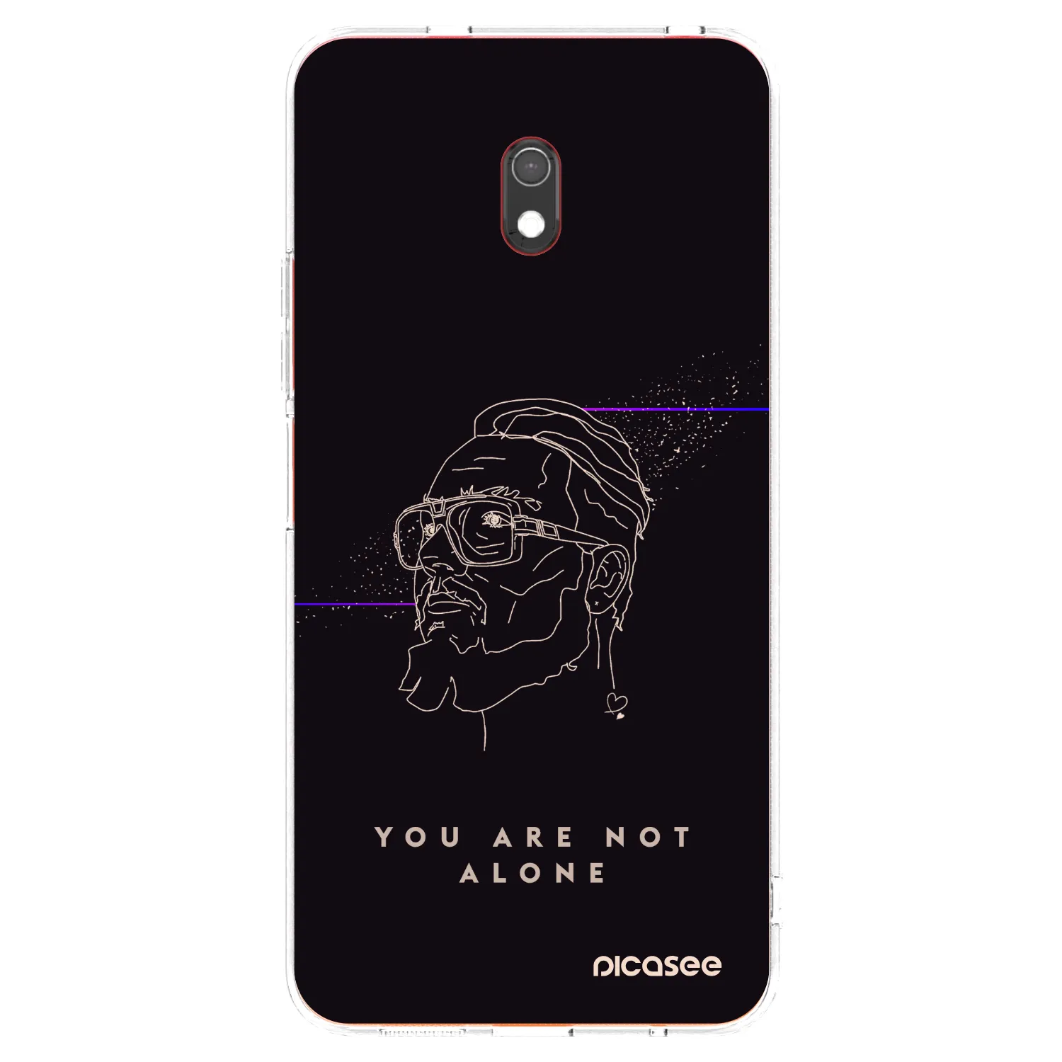 Picasee silikonový průhledný obal pro Xiaomi Redmi 8A - You are not alone