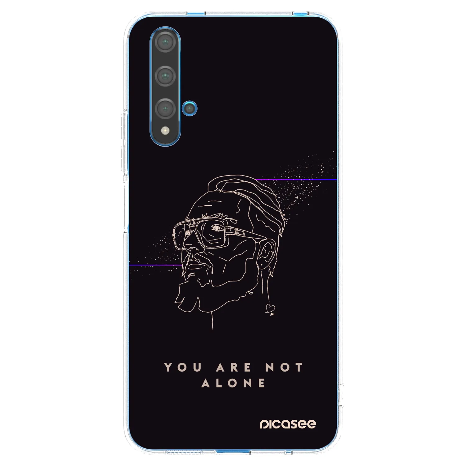 Picasee silikonový průhledný obal pro Huawei Nova 5T - You are not alone