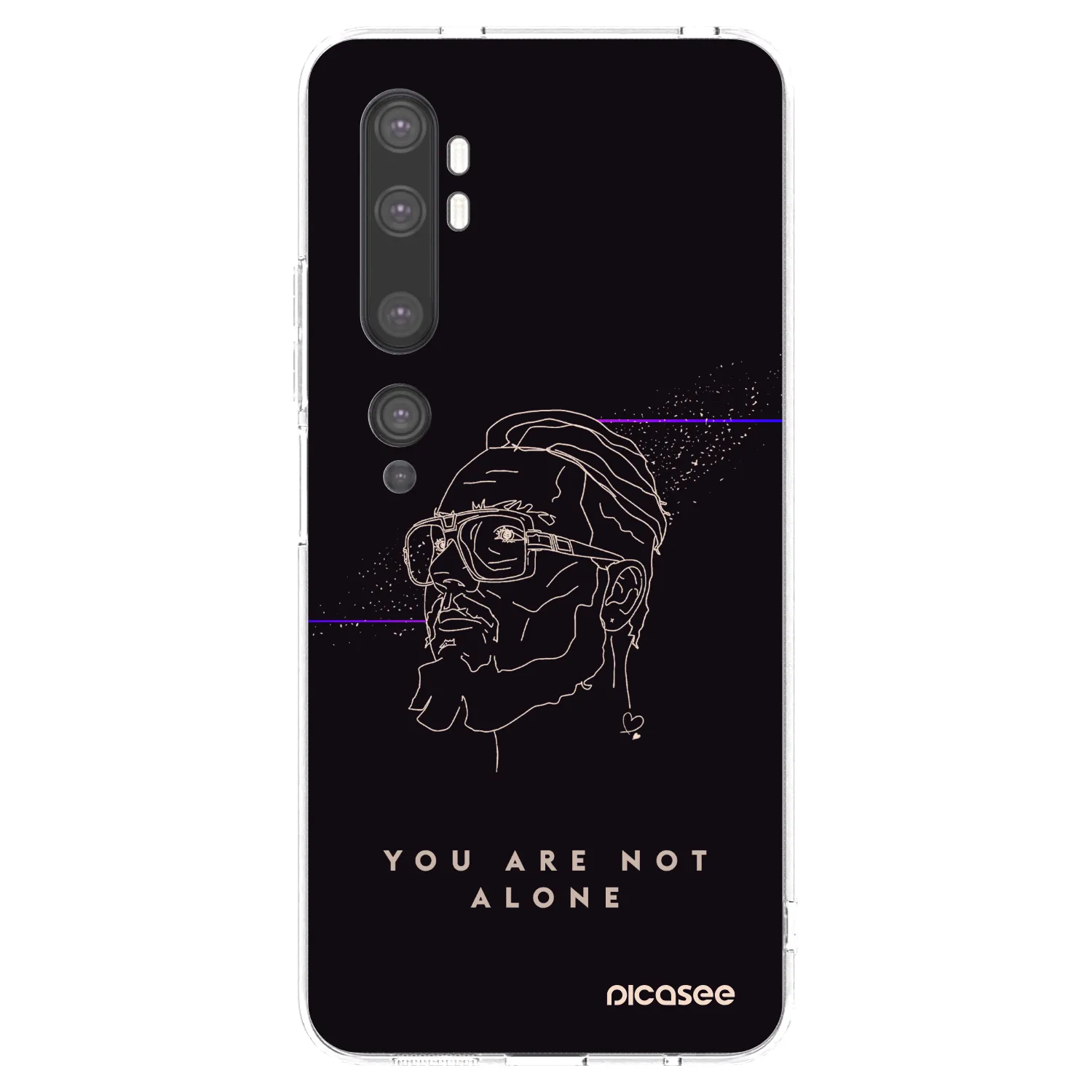 Picasee silikonový průhledný obal pro Xiaomi Mi Note 10 (Pro) - You are not alone