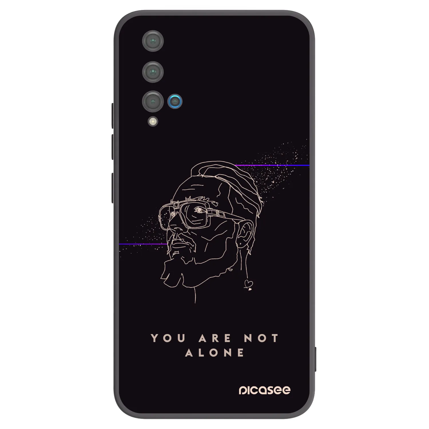 Picasee silikonový černý obal pro Huawei Nova 5T - You are not alone