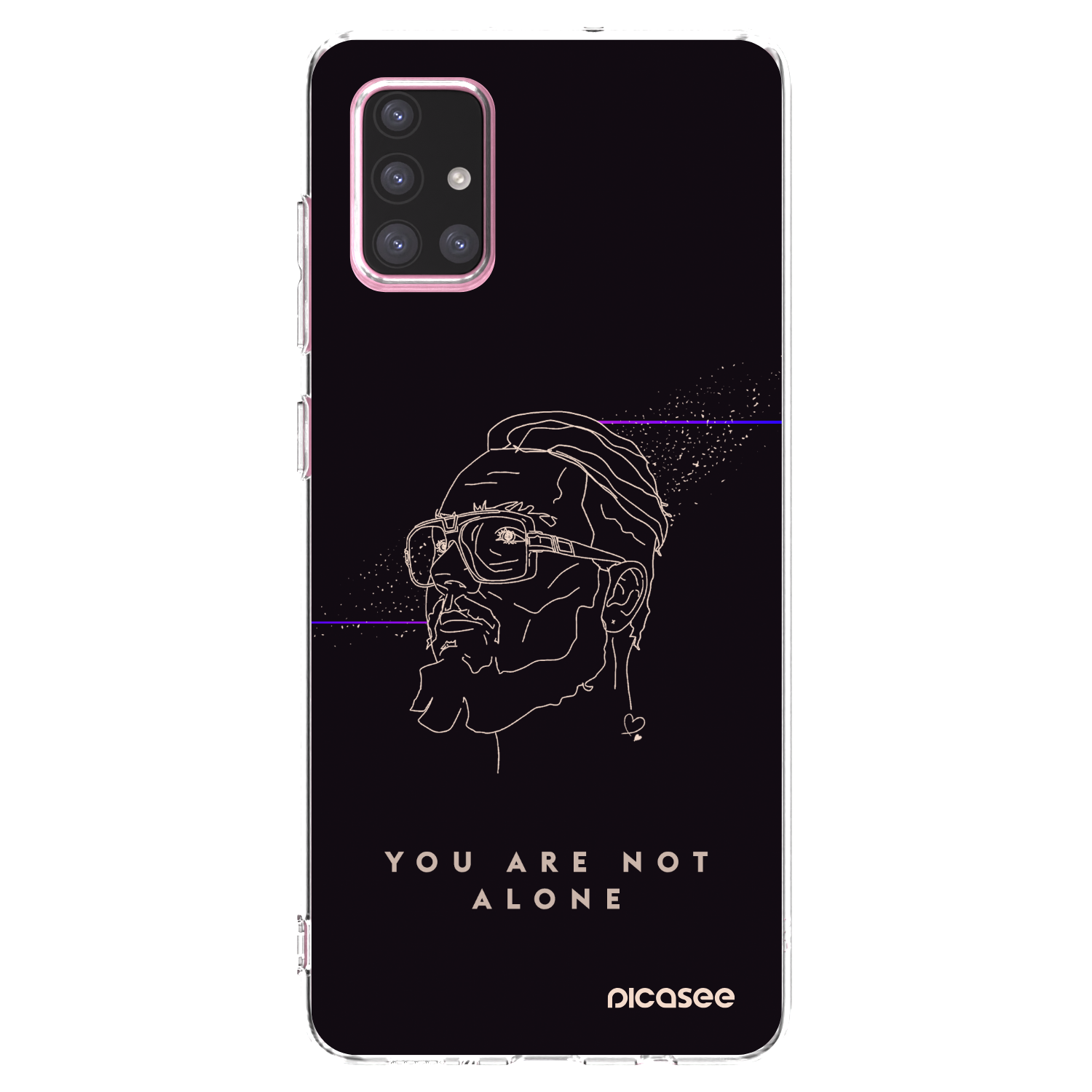 Picasee silikonový průhledný obal pro Samsung Galaxy A71 A715F - You are not alone