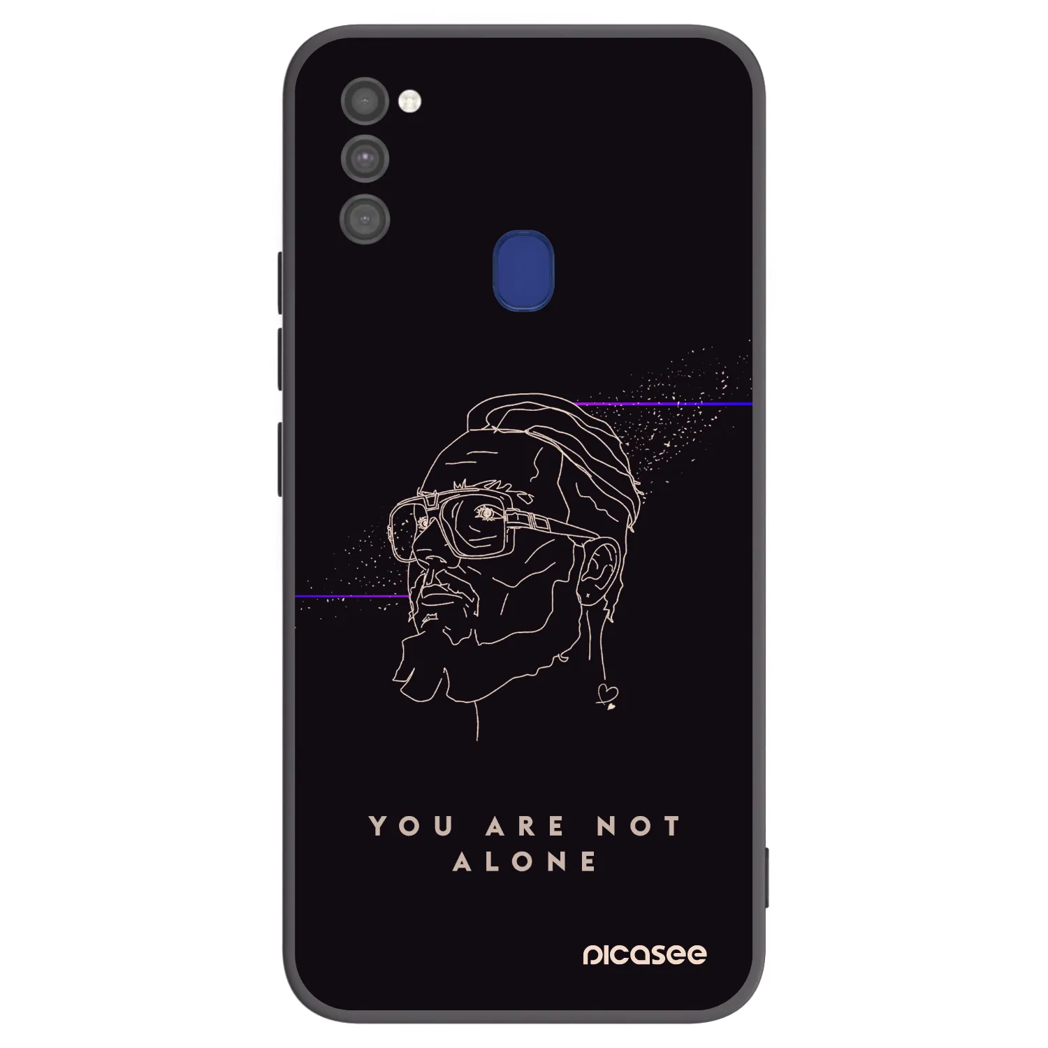 Picasee silikonový černý obal pro Samsung Galaxy M21 M215F - You are not alone