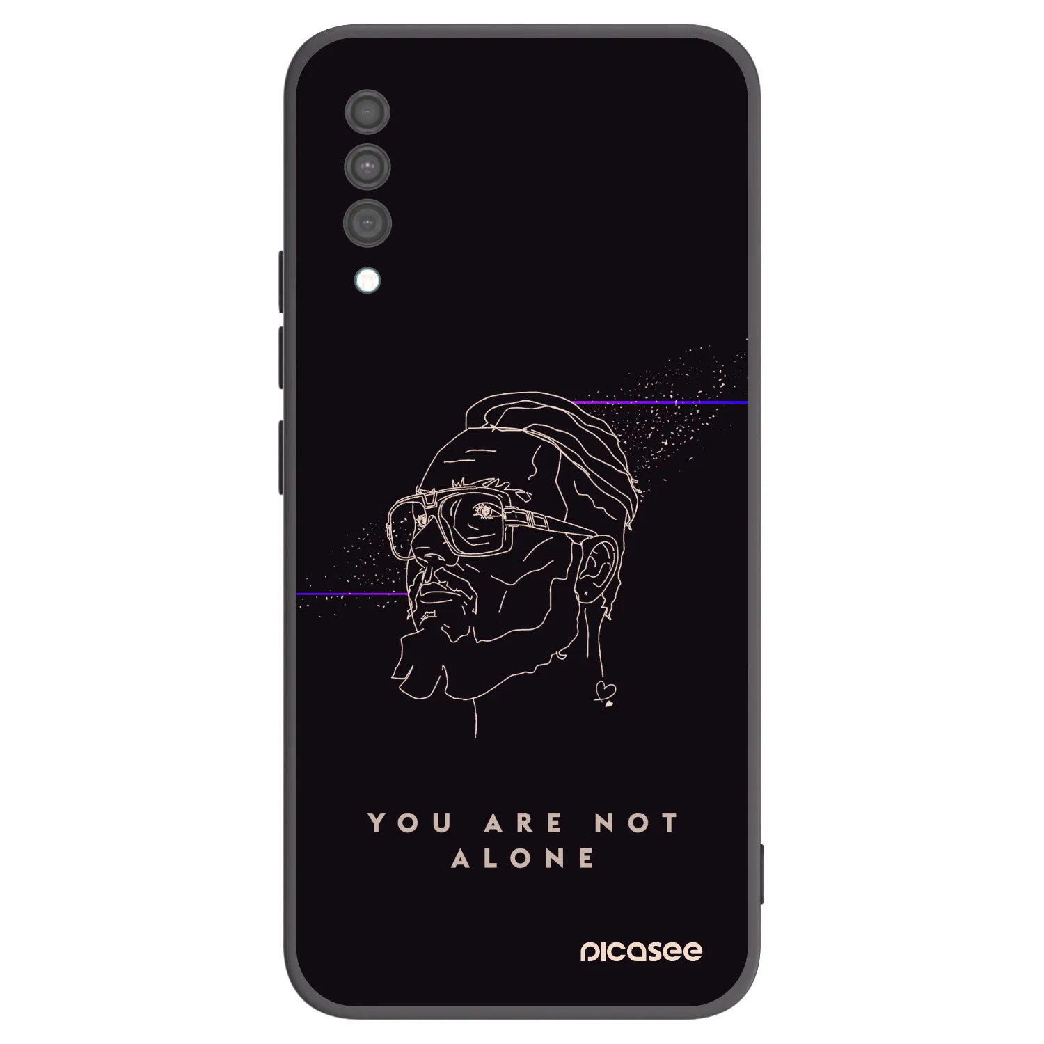 Picasee silikonový černý obal pro Samsung Galaxy A30s A307F - You are not alone