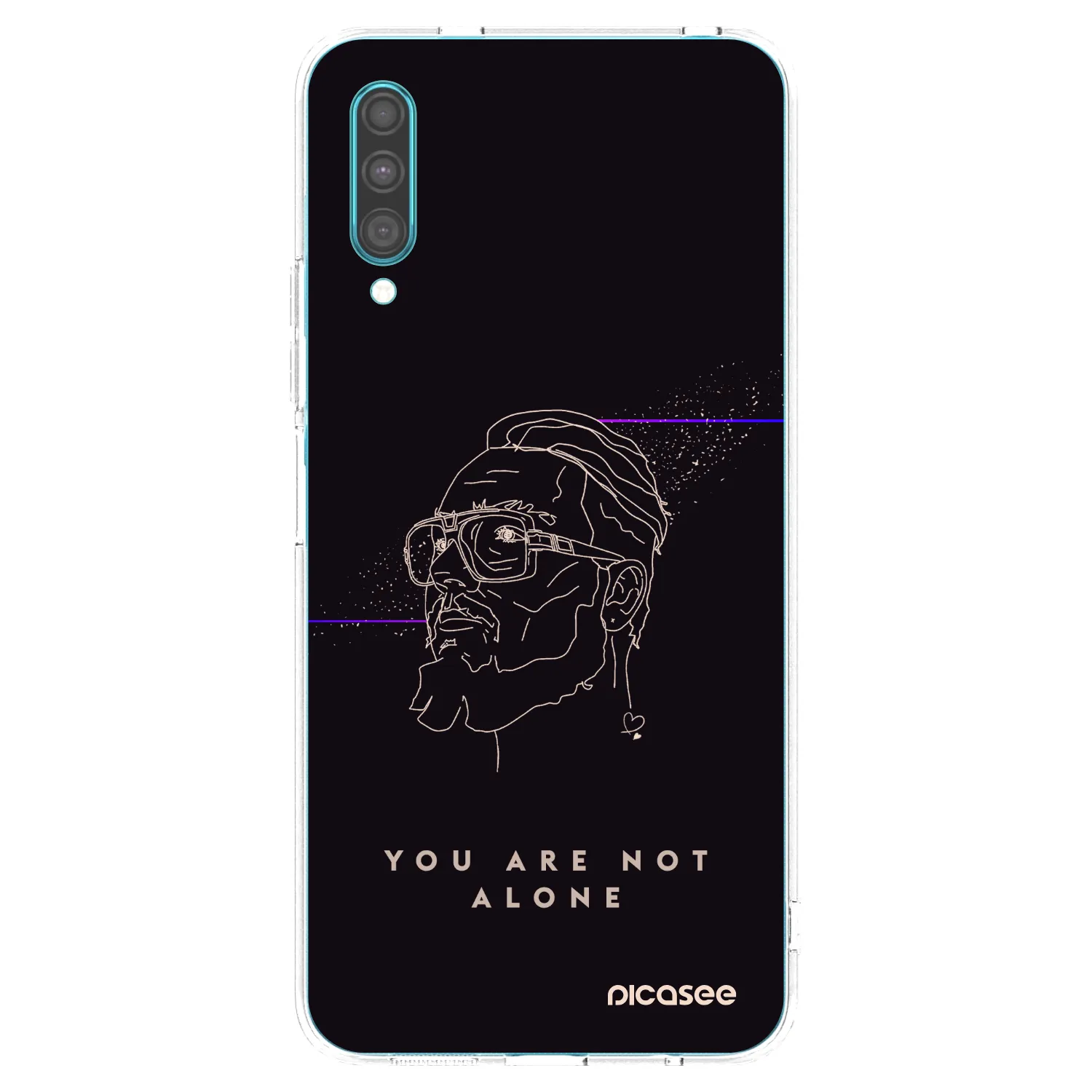 Picasee silikonový průhledný obal pro Samsung Galaxy A30s A307F - You are not alone