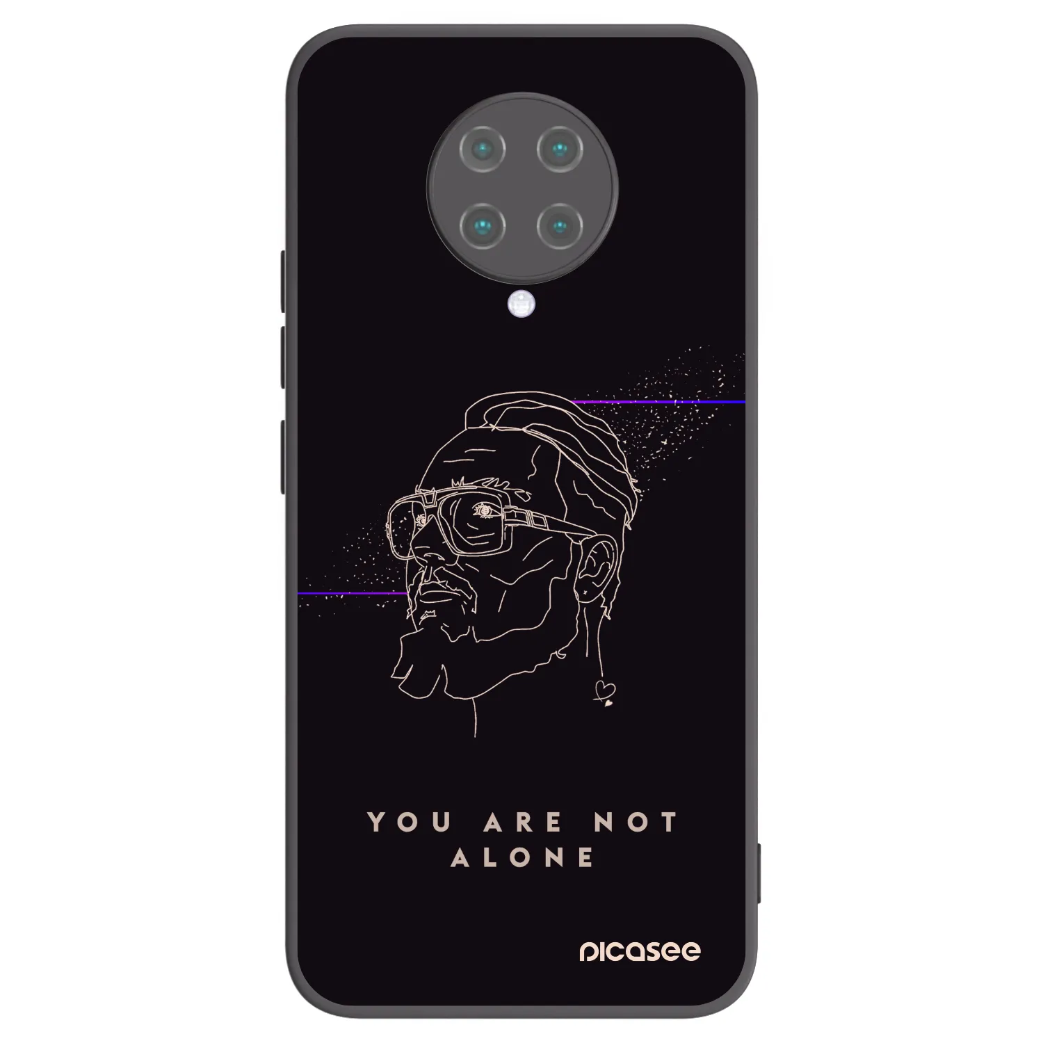 Picasee silikonový černý obal pro Xiaomi Poco F2 Pro - You are not alone
