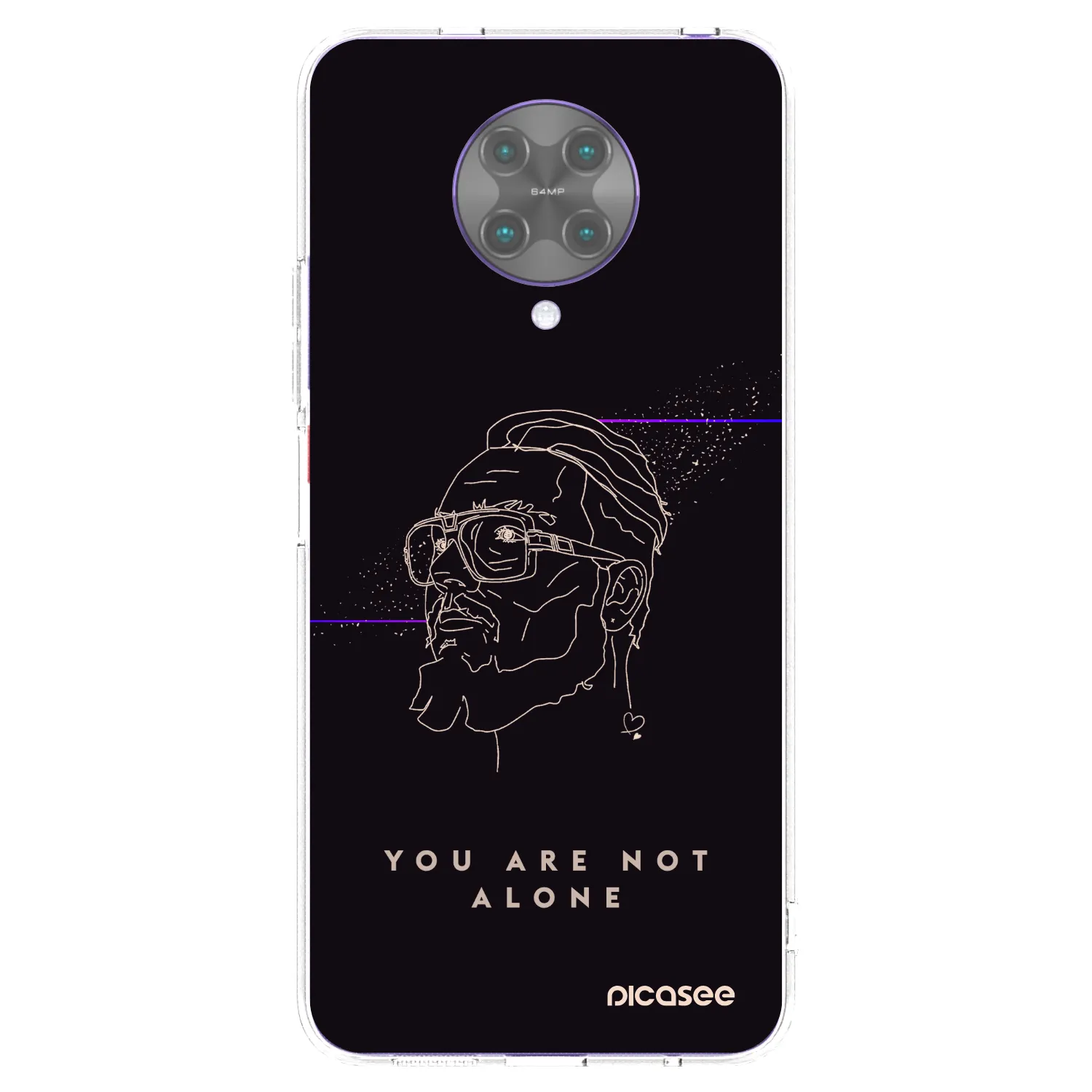Picasee silikonový průhledný obal pro Xiaomi Poco F2 Pro - You are not alone