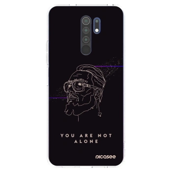 Picasee silikonový průhledný obal pro Xiaomi Redmi 9 - You are not alone