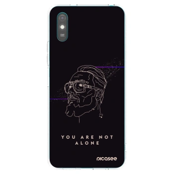 Picasee silikonový průhledný obal pro Xiaomi Redmi 9A - You are not alone