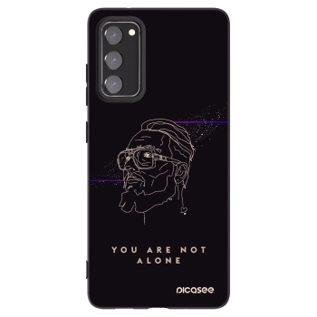 Picasee silikonový černý obal pro Samsung Galaxy S20 FE - You are not alone