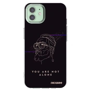 Picasee silikonový průhledný obal pro Apple iPhone 12 - You are not alone