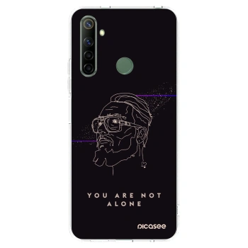 Picasee silikonový průhledný obal pro Realme 6i - You are not alone