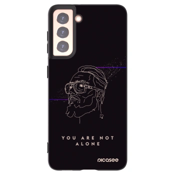 Picasee silikonový černý obal pro Samsung Galaxy S21 5G G991B - You are not alone