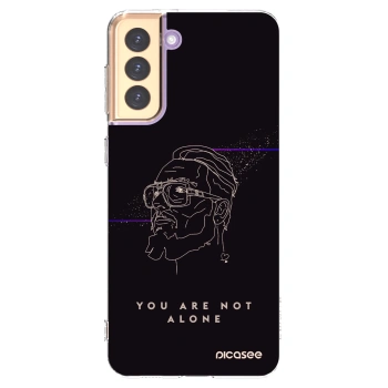 Picasee silikonový průhledný obal pro Samsung Galaxy S21+ 5G G996F - You are not alone