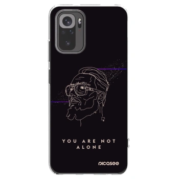 Picasee silikonový průhledný obal pro Xiaomi Redmi Note 10 - You are not alone