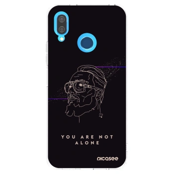 Picasee silikonový průhledný obal pro Huawei P20 Lite - You are not alone