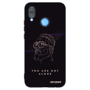 Picasee silikonový černý obal pro Huawei P20 Lite - You are not alone