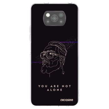 Picasee silikonový černý obal pro Xiaomi Poco X3 Pro - You are not alone