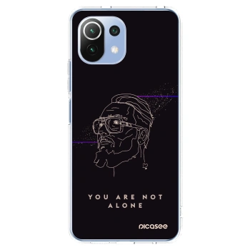 Picasee silikonový průhledný obal pro Xiaomi Mi 11 Lite - You are not alone