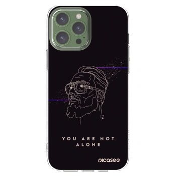 Picasee silikonový průhledný obal pro Apple iPhone 13 Pro Max - You are not alone