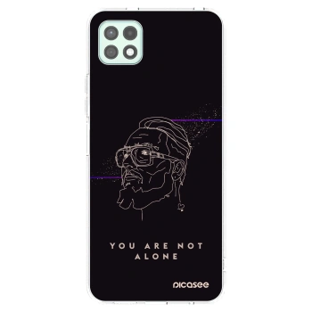 Picasee silikonový průhledný obal pro Samsung Galaxy A22 A226B 5G - You are not alone