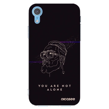 Picasee silikonový průhledný obal pro Apple iPhone XR - You are not alone