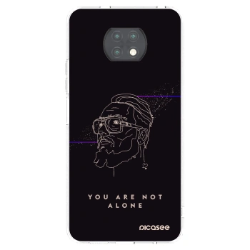 Picasee silikonový průhledný obal pro Xiaomi Redmi Note 9T - You are not alone
