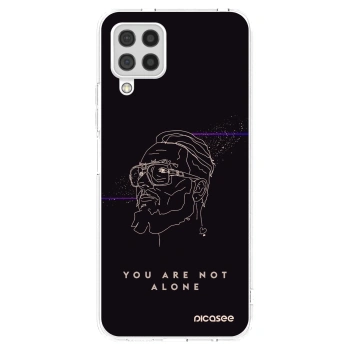 Picasee silikonový průhledný obal pro Samsung Galaxy A22 A225F 4G - You are not alone