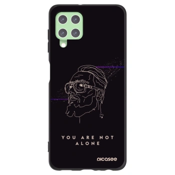 Picasee silikonový černý obal pro Samsung Galaxy A22 A225F 4G - You are not alone