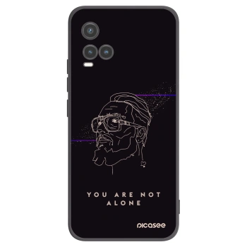 Picasee silikonový černý obal pro Vivo Y33s - You are not alone