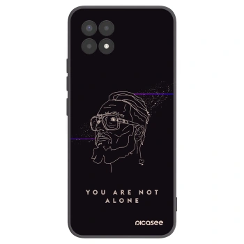 Picasee silikonový černý obal pro Realme 8i - You are not alone
