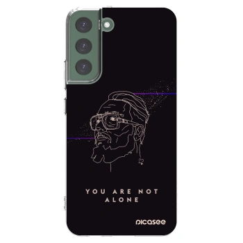 Picasee silikonový průhledný obal pro Samsung Galaxy S22+ 5G - You are not alone