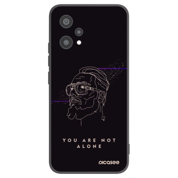 Picasee silikonový černý obal pro Realme 9 Pro 5G - You are not alone