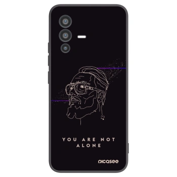 Picasee silikonový černý obal pro Vivo V23 5G - You are not alone