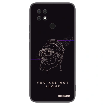 Picasee silikonový černý obal pro Xiaomi Redmi 10C - You are not alone