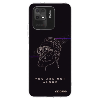 Picasee silikonový průhledný obal pro Xiaomi Redmi 10C - You are not alone