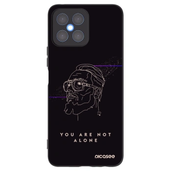 Picasee silikonový černý obal pro Honor X8 4G - You are not alone