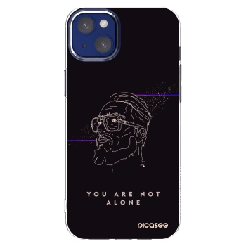 Picasee silikonový průhledný obal pro Apple iPhone 14 Plus - You are not alone