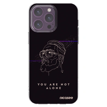 Picasee silikonový průhledný obal pro Apple iPhone 14 Pro Max - You are not alone