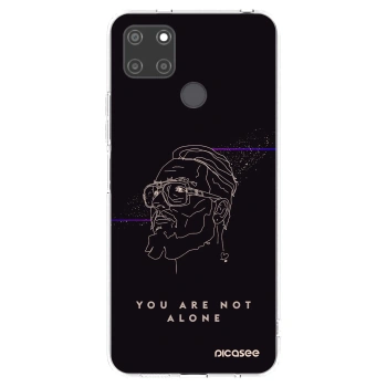 Picasee silikonový průhledný obal pro Realme C21Y - You are not alone