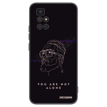 Picasee silikonový černý obal pro Xiaomi Redmi 10 (2022) - You are not alone