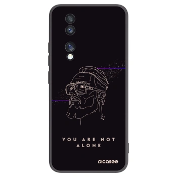 Picasee silikonový černý obal pro Honor 70 - You are not alone