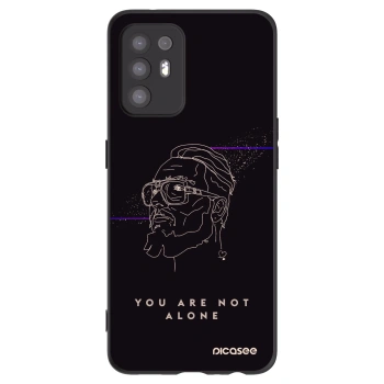 Picasee silikonový černý obal pro OPPO A94 5G - You are not alone